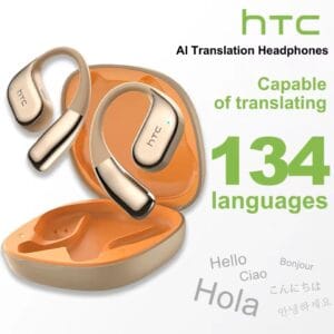 HTC NE39 – Écouteurs Bluetooth 6.0 avec Traduction IA