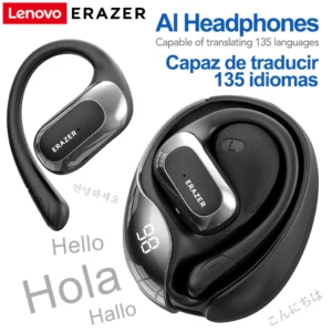 Lenovo ERAZER X5 – Écouteurs Bluetooth 5.4 avec Traduction IA