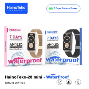 HainoTeko-28 Mini - Smart Watch AMOLED avec 3 Bracelets pour Femme