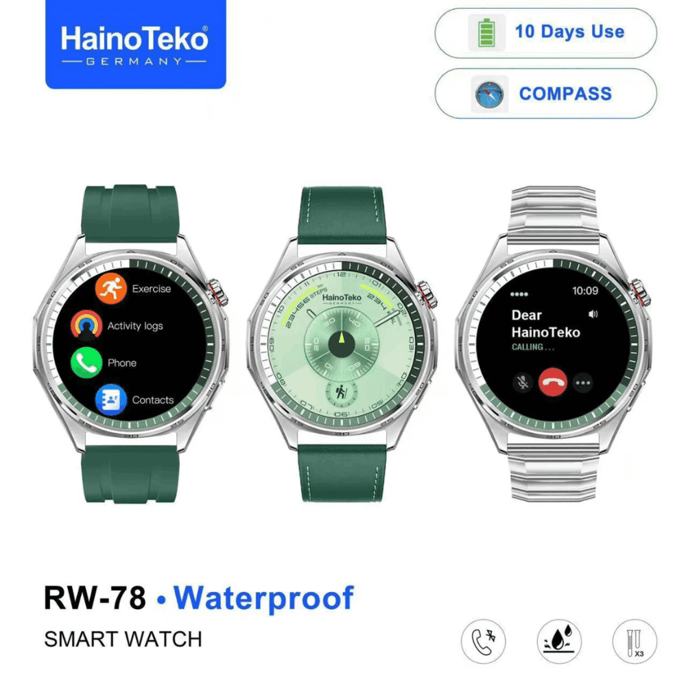 HainoTeko RW-78 – Smartwatch Ecran AMOLED | NFC | Boussole | Bluetooth HainoTeko RW-78 – Smartwatch Ecran AMOLED | NFC | Boussole | Bluetooth – Image 4