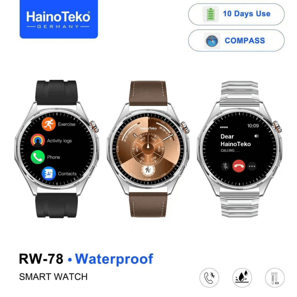 HainoTeko RW-78 – Smartwatch Ecran AMOLED | NFC | Boussole | Bluetooth HainoTeko RW-78 – Smartwatch Ecran AMOLED | NFC | Boussole | Bluetooth – Image 3