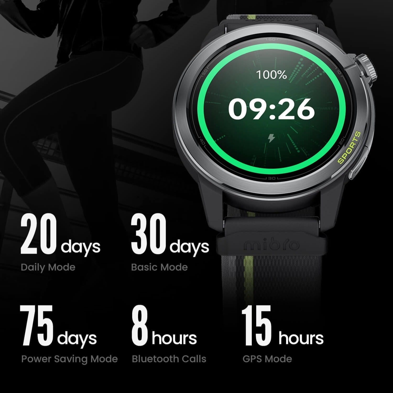 Mibro GS Active 2 - Smart Watch AMOLED HD, GPS, 5ATM avec Autonomie de 15 Jours – Image 24