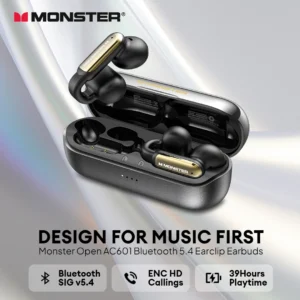 Monster Open EAR AC601 – Écouteurs Bluetooth 5.4 | ENC | IPX5
