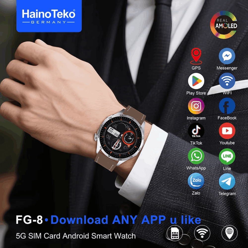 HainoTeko FG-8 5G – Smartwatch Android avec Ecran AMOLED 1,43″ & Caméra Rotative HainoTeko FG-8 5G – Smartwatch Android avec Ecran AMOLED 1,43″ & Caméra Rotative – Image 3