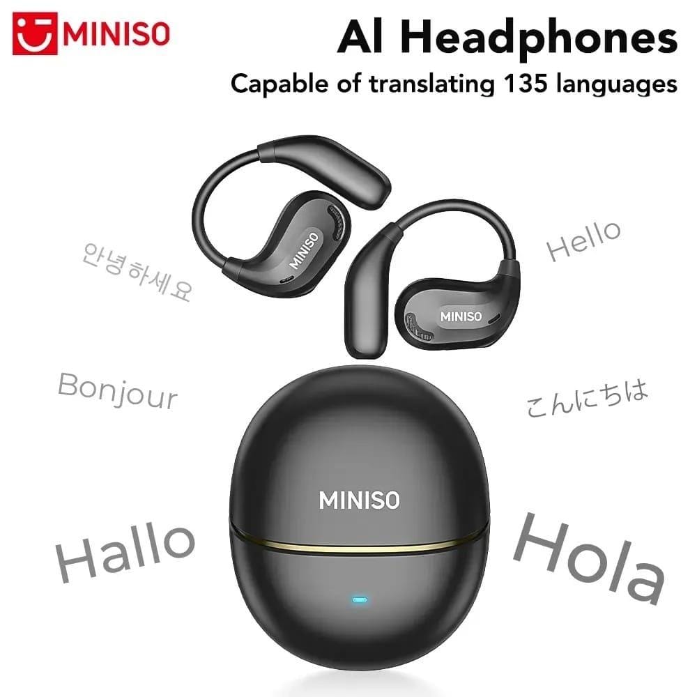 Miniso MS209 – Écouteurs Bluetooth 6.0 avec Traduction IA | ENC | IPX5 Miniso MS209 – Écouteurs Bluetooth 6.0 avec Traduction IA | ENC | IPX5 – Image 2