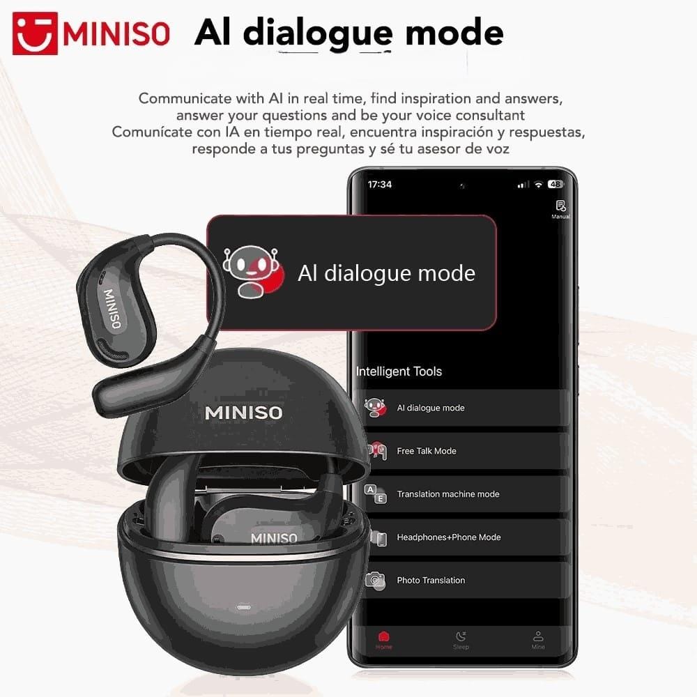 Miniso MS209 – Écouteurs Bluetooth 6.0 avec Traduction IA | ENC | IPX5 Miniso MS209 – Écouteurs Bluetooth 6.0 avec Traduction IA | ENC | IPX5 – Image 11
