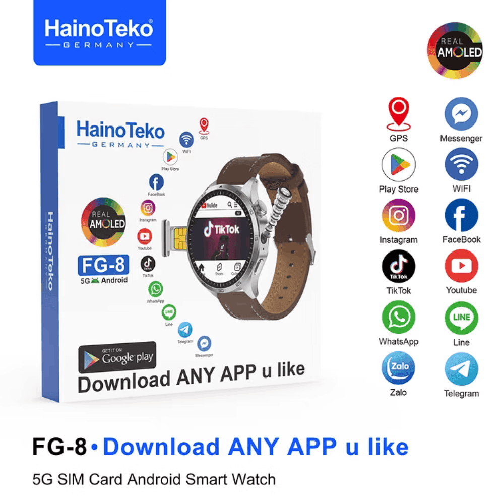 HainoTeko FG-8 5G – Smartwatch Android avec Ecran AMOLED 1,43″ & Caméra Rotative HainoTeko FG-8 5G – Smartwatch Android avec Ecran AMOLED 1,43″ & Caméra Rotative – Image 4