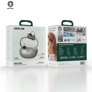 Green Lion Malibu – Écouteurs Bluetooth V6.0, Design Open Ear à Clip
