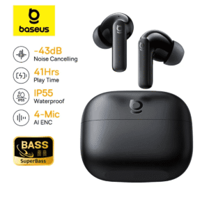 Baseus EP10 NC – Écouteurs Bluetooth 6.0 avec ANC & 4 Micros AI ENC