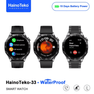HainoTeko-33 (GT5 Max) Waterproof – Smartwatch Écran AMOLED 1,43’’ | Autonomie 15jours