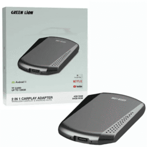 Green Lion CarPlay 2 en 1- Adaptateur 4 Go de RAM - 64 Go ROM | Wi-Fi Double Bande