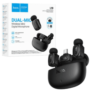 Hoco L19 Graceful – Double Microphone Cravate avec Double Connexion Type-C & Lightning