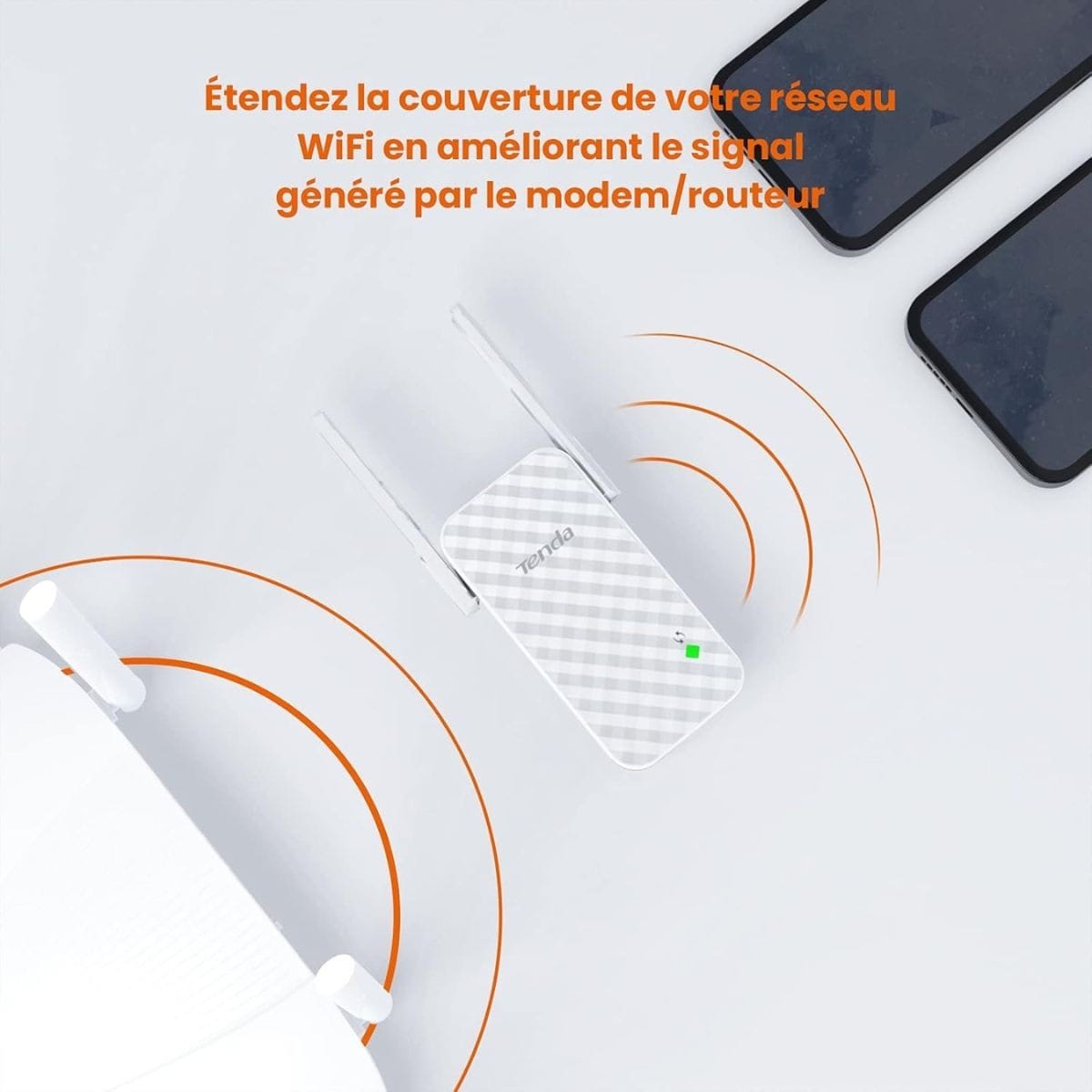 Tenda A9 N300 – Répéteur Wi-Fi 300Mbps avec Mode Point d’Accès & Port Ethernet 100Mbps Tenda A9 N300 – Répéteur Wi-Fi 300Mbps avec Mode Point d’Accès & Port Ethernet 100Mbps – Image 4