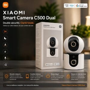 Xiaomi Smart Camera C500 Dual – Caméra de Surveillance Double Objectif 4MP, IA & Vision 360°