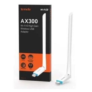Tenda U2 v5.0 – Clé Wi-Fi 6 AX300, USB, Antenne 6dBi & Installation Sans Pilote