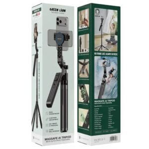 Green Lion MagSafe AI Tripod - Trépied Intelligent avec Suivi Automatique AI 360°