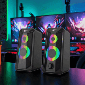 HAVIT SK202 BT RGB – Haut-Parleur 2.0 Bluetooth 10W RMS & Éclairage RGB