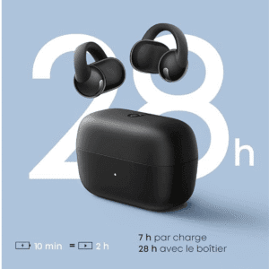 Anker Soundcore C50i – Écouteurs Bluetooth 6.0 Open-Ear Clip avec Basses Puissantes & IA