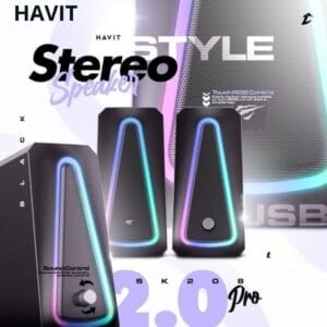 HAVIT SK208 PRO - Haut-parleur Gaming RGB & USB 2.0