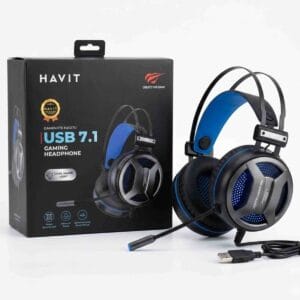 HAVIT H2027U – Casque Gaming USB 7.1 Surround RGB avec Haut-Parleurs 50mm
