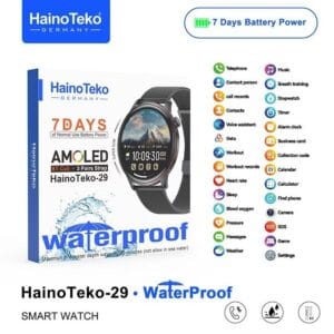 HainoTeko-29 Waterproof – Smart Watch Ultra Fine AMOLED 1.43” | 7j d'Autonomie