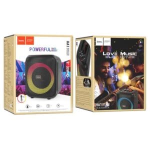 🔊 Hoco HA1 Graceful – Enceinte Bluetooth Portable 30W avec Micro & Lumières RGB