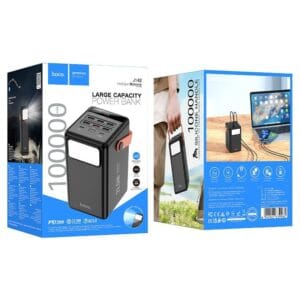 HOCO J142 Surpass – Power Bank 100000mAh Fast Charge 22.5W + PD20W avec Lampe LED