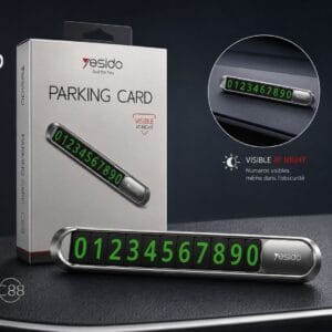 Yezido C88 - Carte de Stationnement Temporaire avec Affichage Lumineux