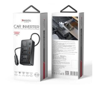 YESIDO VC07 – Convertisseur de Voiture 200W AC 220V | QC3.0 | PD Fast Charge