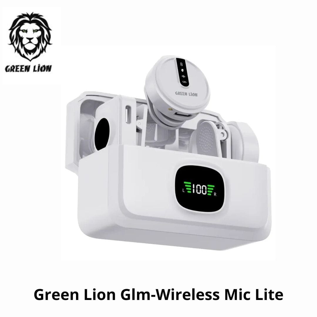 Green Lion GLM-Wireless Mic Lite – Double Microphone Sans Fil USB-C, Lightning et Jack 3,5 mm Green Lion GLM-Wireless Mic Lite – Double Microphone Sans Fil USB-C, Lightning et Jack 3,5 mm – Image 12