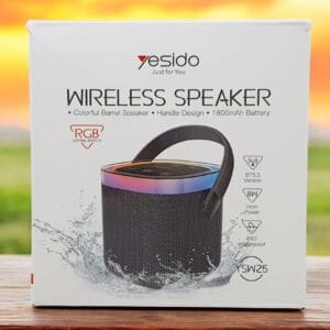 YESIDO YSW25 – Mini Baffle Bluetooth 5.3 Portable 8W 360° RGB Étanche IP67