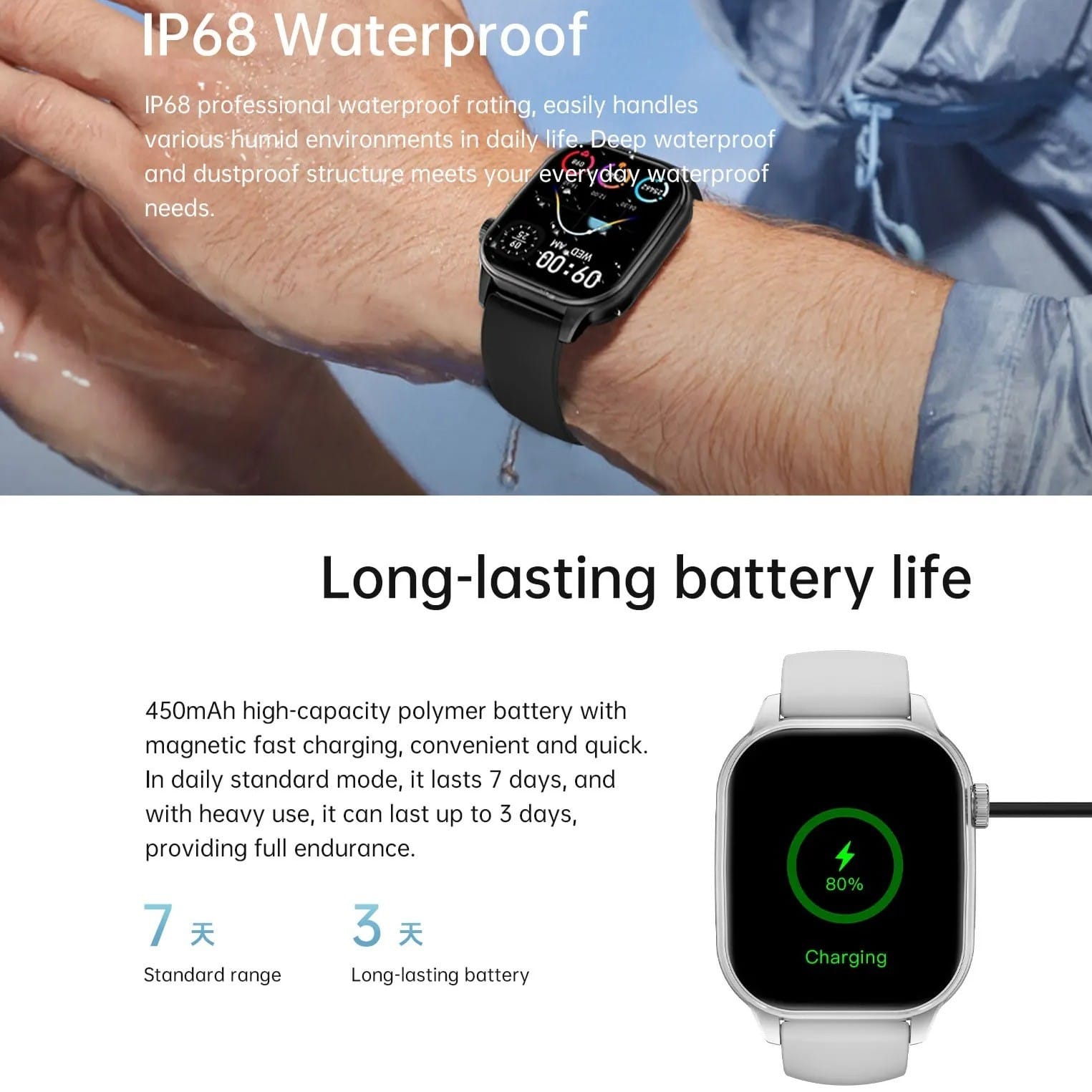 KALOBEE GW13 PRO – Smartwatch Écran AMOLED TFT 1,88" IP67 avec Appels Bluetooth KALOBEE GW13 PRO – Smartwatch Écran AMOLED TFT 1,88" IP67 avec Appels Bluetooth – Image 18