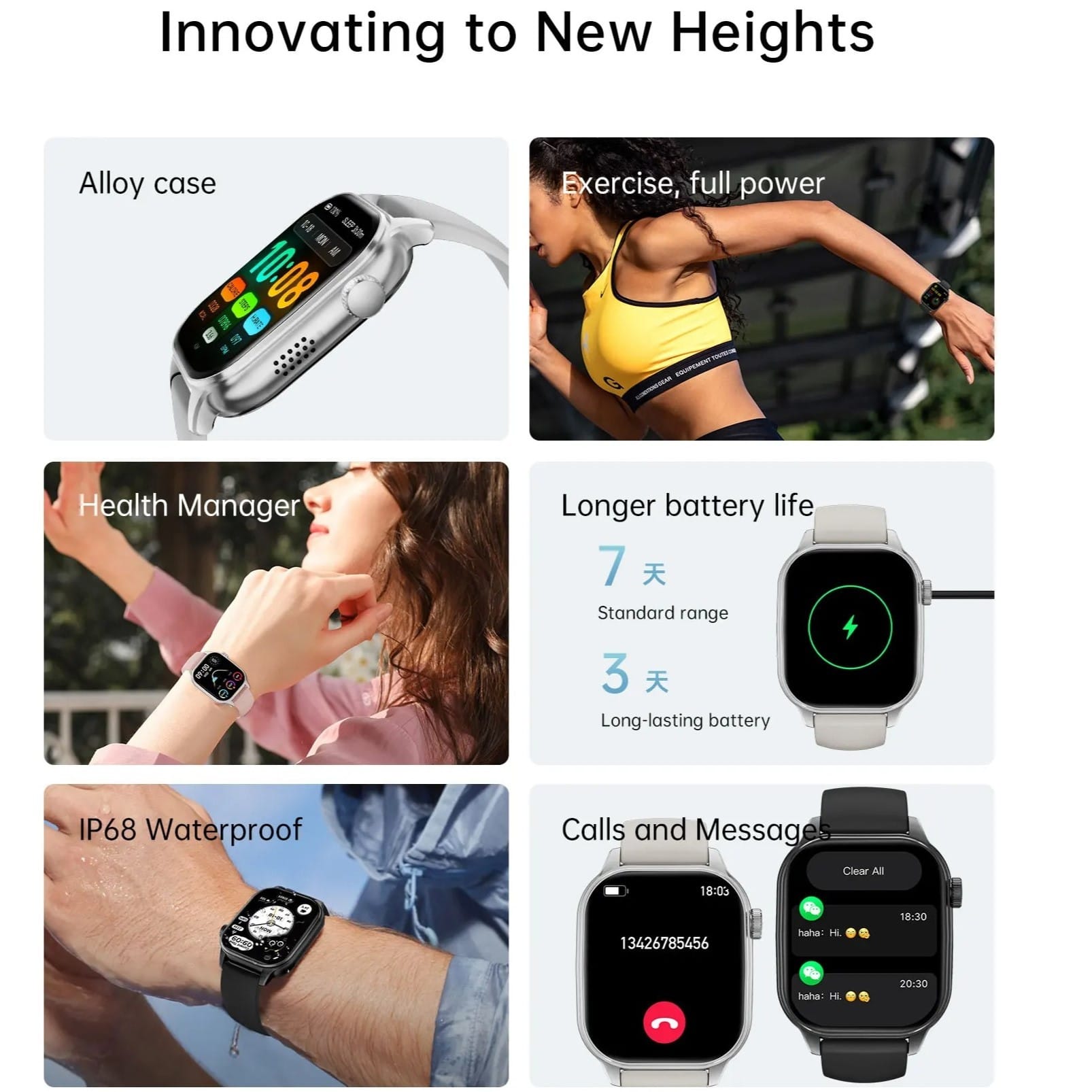 KALOBEE GW13 PRO – Smartwatch Écran AMOLED TFT 1,88" IP67 avec Appels Bluetooth KALOBEE GW13 PRO – Smartwatch Écran AMOLED TFT 1,88" IP67 avec Appels Bluetooth – Image 17