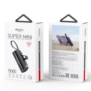 YESIDO YP68 – Power Bank Portable 5000mAh 15W | Lightning & Type-C