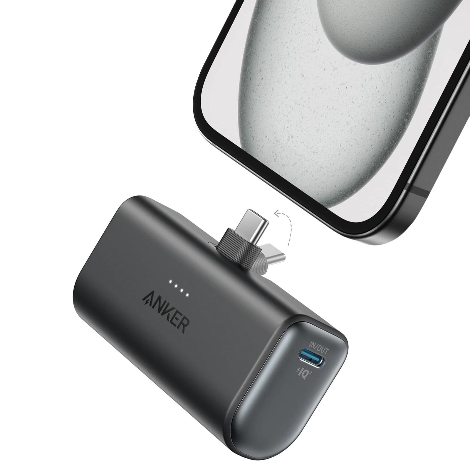 Anker Nano – Power Bank 5000mAh avec Connecteur USB-C Intégré et Charge Rapide 22,5W Anker Nano – Power Bank 5000mAh avec Connecteur USB-C Intégré et Charge Rapide 22,5W – Image 4