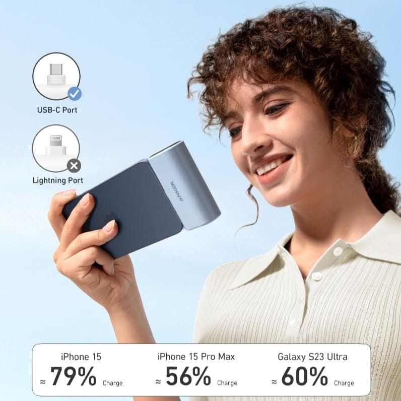 Anker Nano – Power Bank 5000mAh avec Connecteur USB-C Intégré et Charge Rapide 22,5W Anker Nano – Power Bank 5000mAh avec Connecteur USB-C Intégré et Charge Rapide 22,5W – Image 12