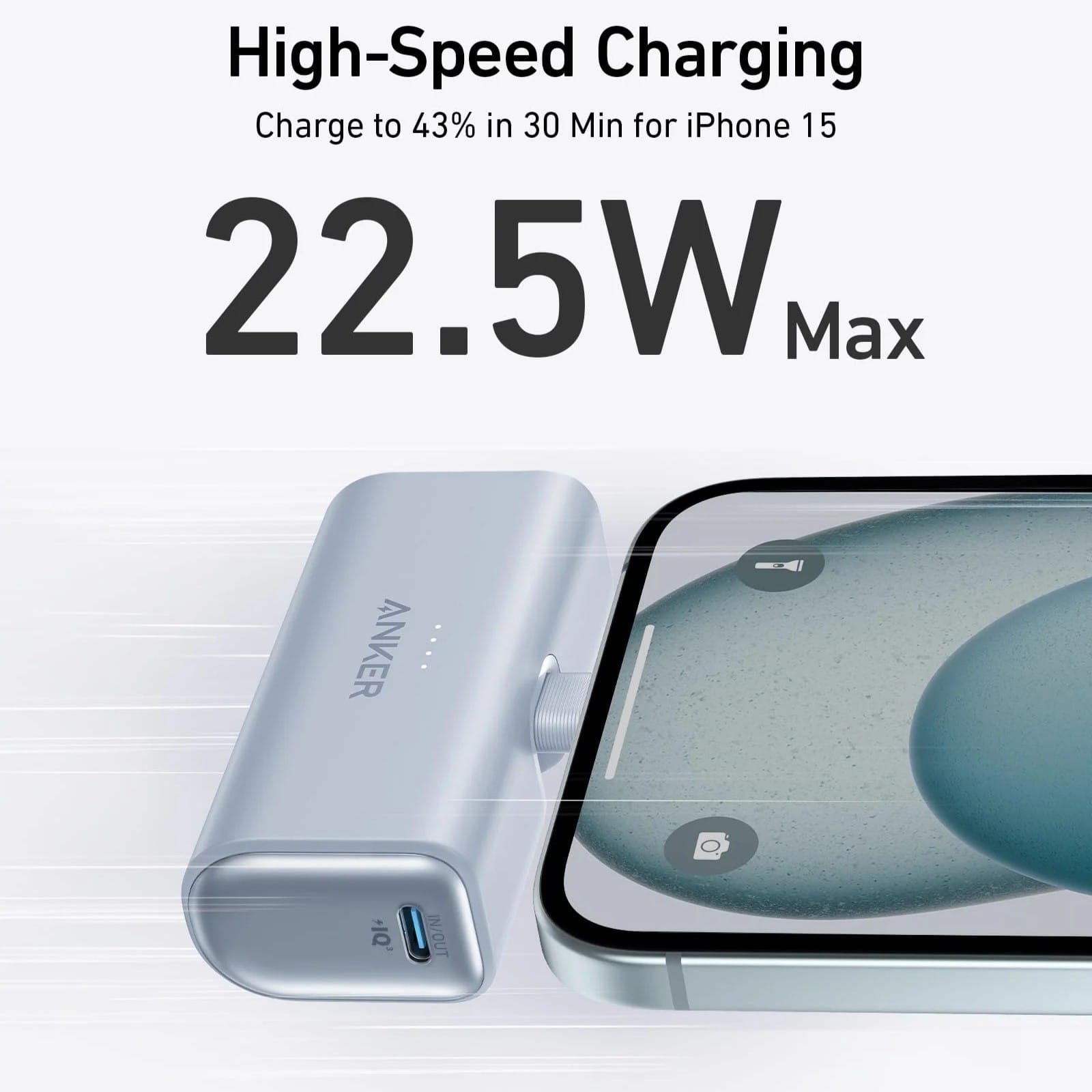 Anker Nano – Power Bank 5000mAh avec Connecteur USB-C Intégré et Charge Rapide 22,5W Anker Nano – Power Bank 5000mAh avec Connecteur USB-C Intégré et Charge Rapide 22,5W – Image 14