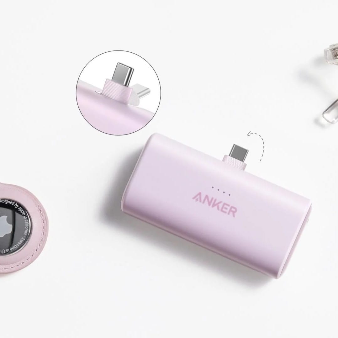 Anker Nano – Power Bank 5000mAh avec Connecteur USB-C Intégré et Charge Rapide 22,5W Anker Nano – Power Bank 5000mAh avec Connecteur USB-C Intégré et Charge Rapide 22,5W – Image 8