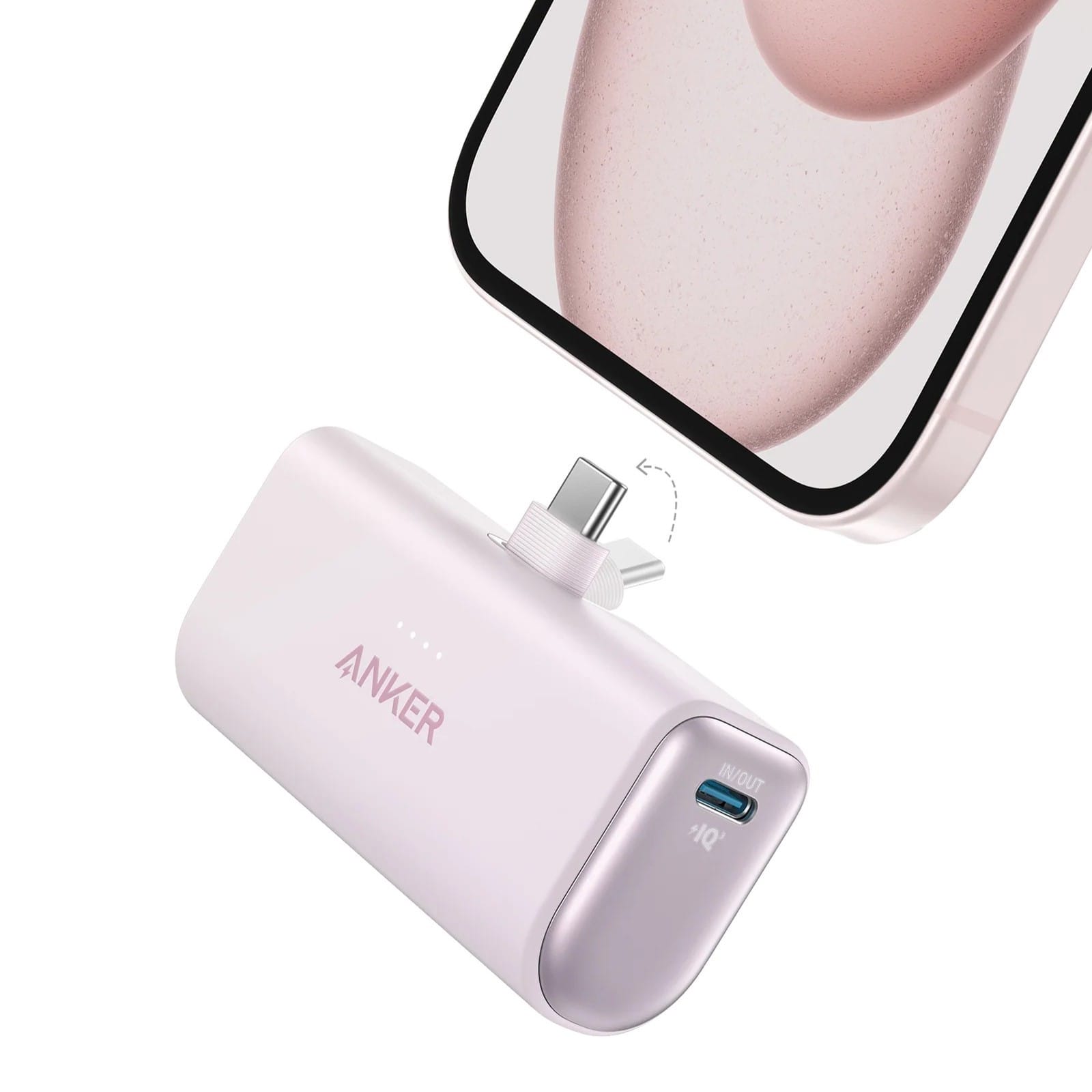 Anker Nano – Power Bank 5000mAh avec Connecteur USB-C Intégré et Charge Rapide 22,5W Anker Nano – Power Bank 5000mAh avec Connecteur USB-C Intégré et Charge Rapide 22,5W – Image 9