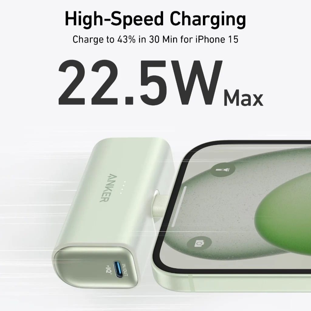 Anker Nano – Power Bank 5000mAh avec Connecteur USB-C Intégré et Charge Rapide 22,5W Anker Nano – Power Bank 5000mAh avec Connecteur USB-C Intégré et Charge Rapide 22,5W – Image 17