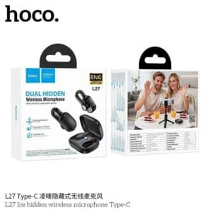 HOCO L27 – Double Microphone Sans Fil avec Réduction de Bruit ENC