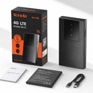 Tenda 4G180 - Routeur Wi-Fi Mobile 4G LTE – Wi-Fi 6 300 Mbps, Batterie 2100 mAh