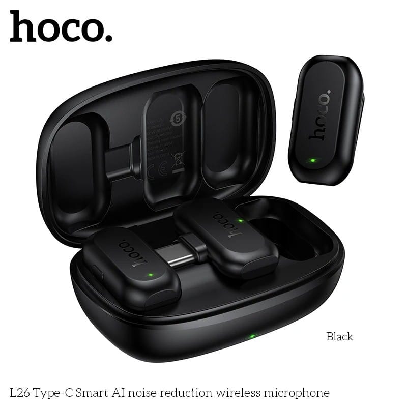 HOCO L26 – Double Microphone avec Réduction de Bruit ENC IA | USB-C HOCO L26 – Double Microphone avec Réduction de Bruit ENC IA | USB-C – Image 2