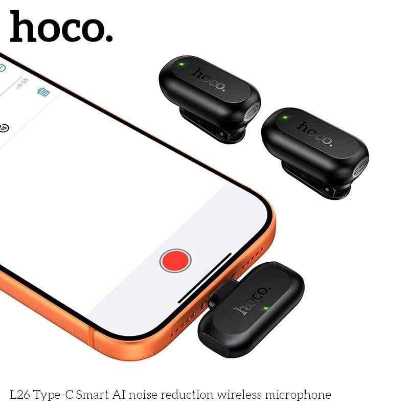 HOCO L26 – Double Microphone avec Réduction de Bruit ENC IA | USB-C HOCO L26 – Double Microphone avec Réduction de Bruit ENC IA | USB-C – Image 4