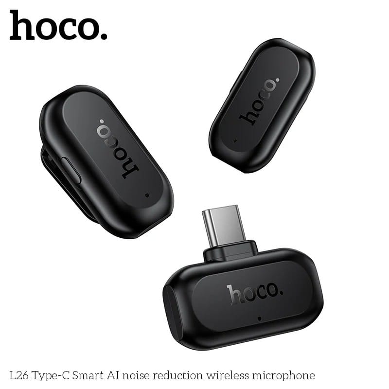 HOCO L26 – Double Microphone avec Réduction de Bruit ENC IA | USB-C HOCO L26 – Double Microphone avec Réduction de Bruit ENC IA | USB-C – Image 5