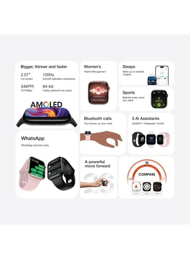 Green Lion Communicate 46 – Smart Watch Bluetooth 5.4 AMOLED 2.07’’ IP68 Green Lion Communicate 46 – Smart Watch Bluetooth 5.4 AMOLED 2.07’’ IP68 – Image 6