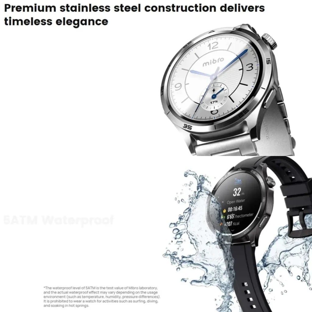 MIBRO GT – Montre Connectée avec Ecran AMOLED 1,43" | 5ATM | GPS | Assistant IA MIBRO GT – Montre Connectée avec Ecran AMOLED 1,43" | 5ATM | GPS | Assistant IA – Image 12
