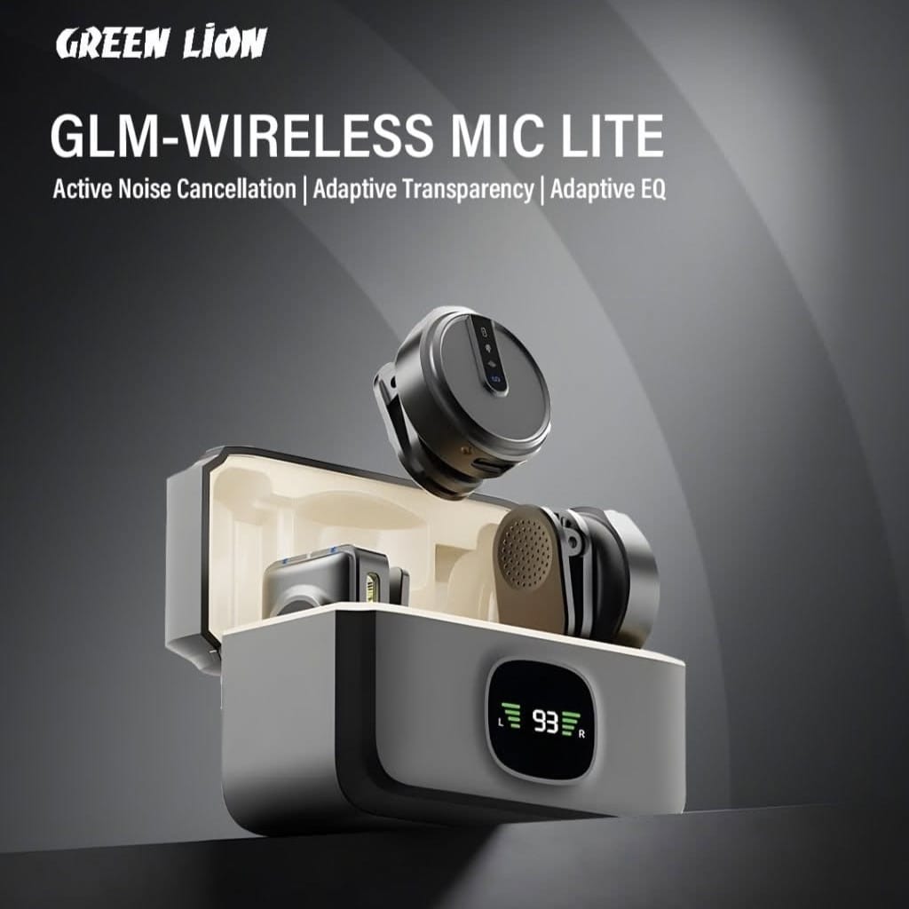 Green Lion GLM-Wireless Mic Lite – Double Microphone Sans Fil USB-C, Lightning et Jack 3,5 mm Green Lion GLM-Wireless Mic Lite – Double Microphone Sans Fil USB-C, Lightning et Jack 3,5 mm – Image 3