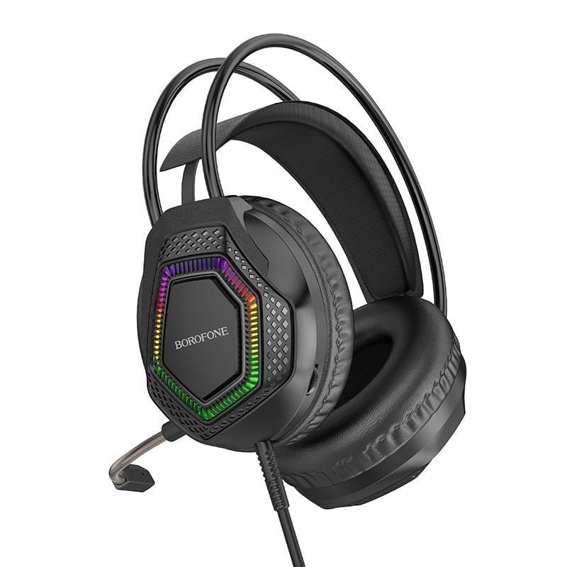 Borofone BO105 Thunder – Casque Gaming | RGB | Microphone | USB + Jack 3,5 mm Borofone BO105 Thunder – Casque Gaming | RGB | Microphone | USB + Jack 3,5 mm – Image 6
