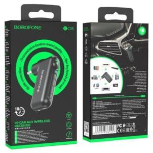 BOROFONE BC35 Wideway – Récepteur Bluetooth 5.0 AUX 3,5 mm pour Voiture et Système Audio
